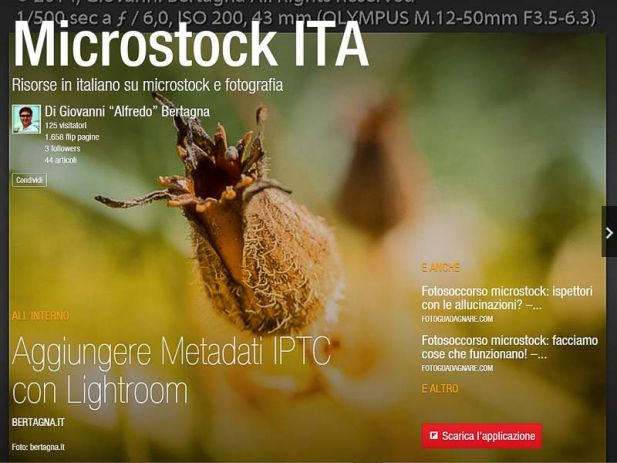 La copertina della rivista Microstock ITA su Flipboard