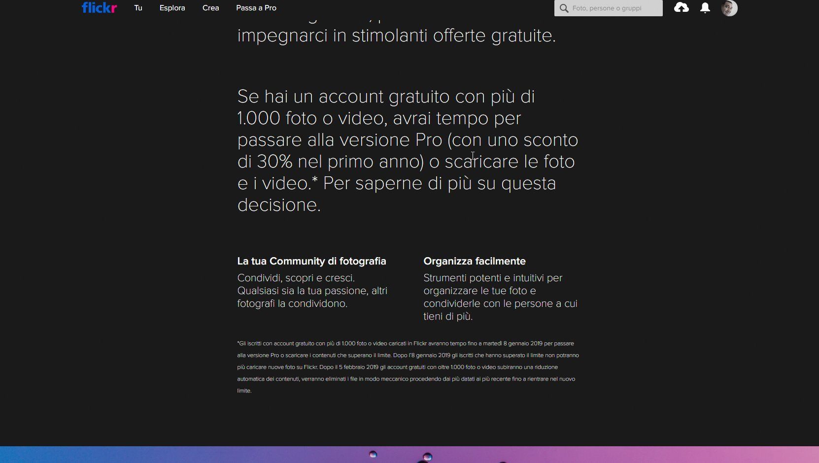 Flickr - Piano gratuito