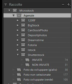 Lightroom e la catalogazione delle foto microstock