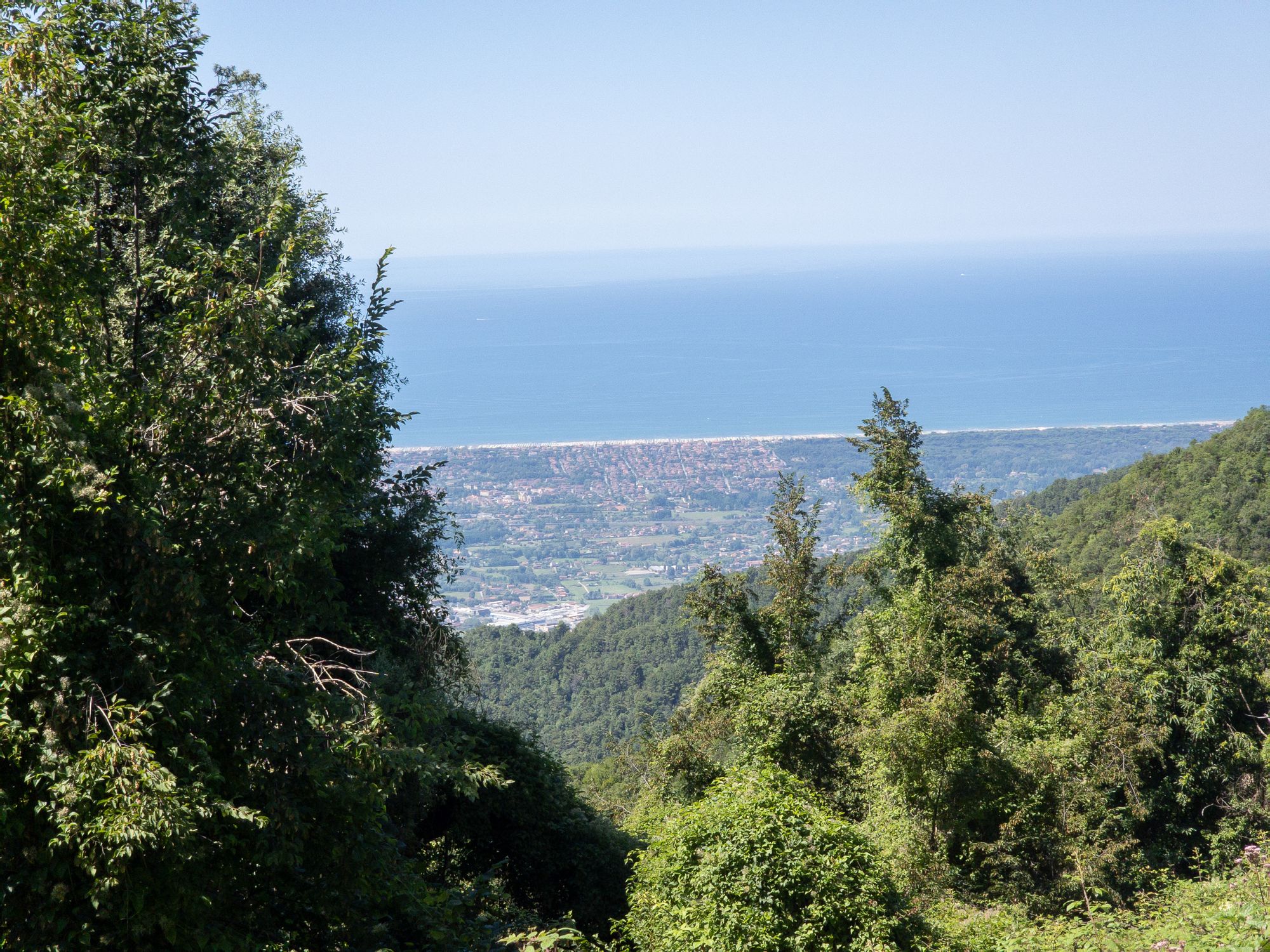 Vista della Versilia da Sant'Anna di Stazzema