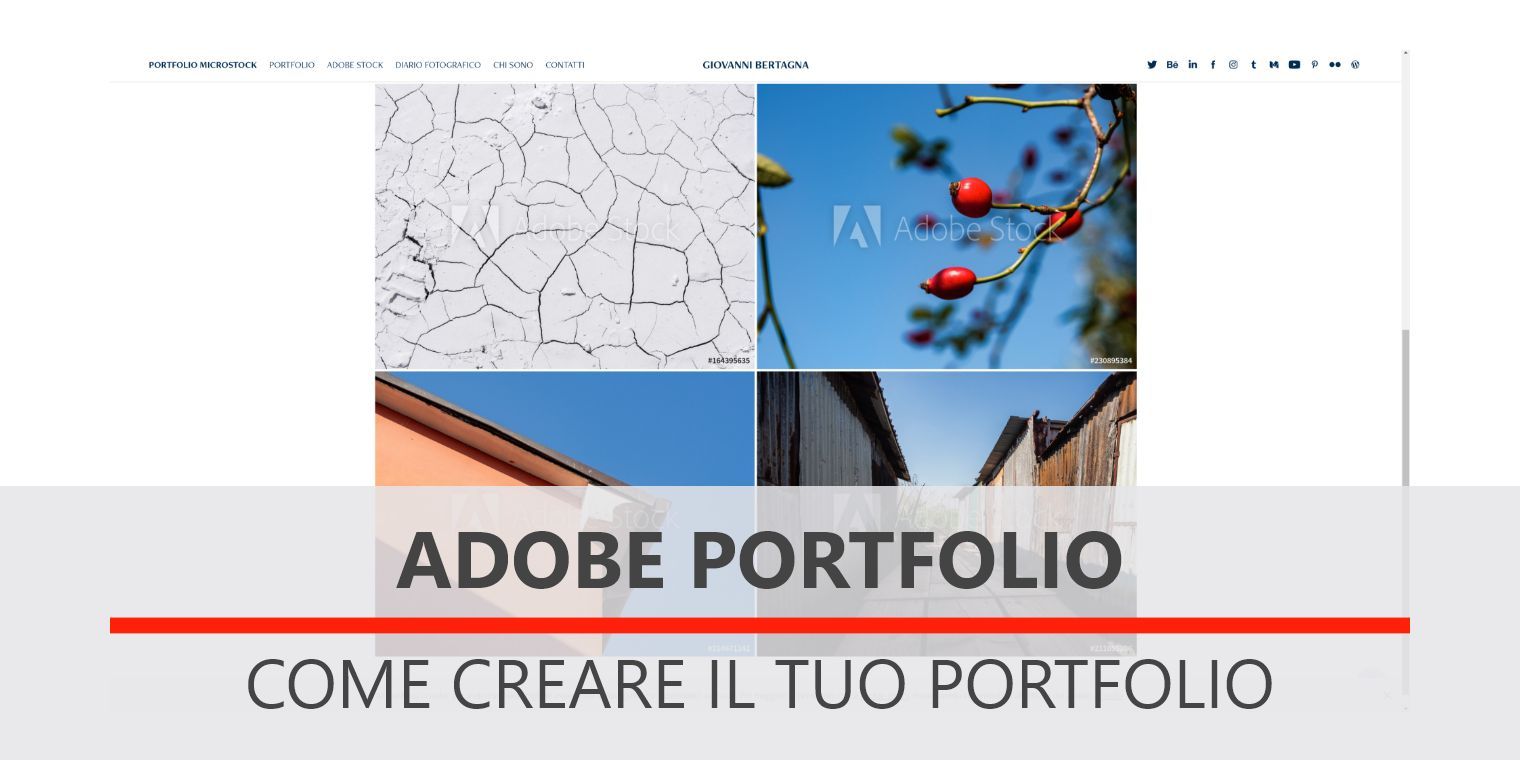 Creare il tuo Portfolio fotografico con Adobe Portfolio