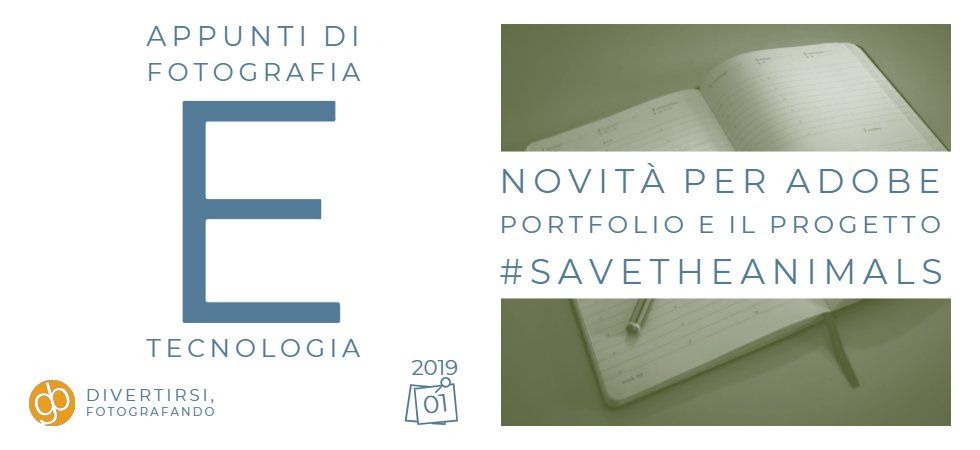 Novità per Adobe Portfolio e il progetto #savetheanimals