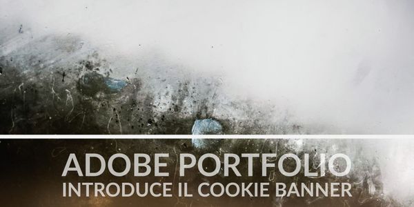 Adobe Portfolio e il banner per la cookie law