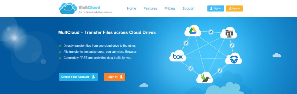 cloud drive - multcloud features