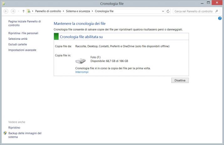 cronologia file windows 8.1