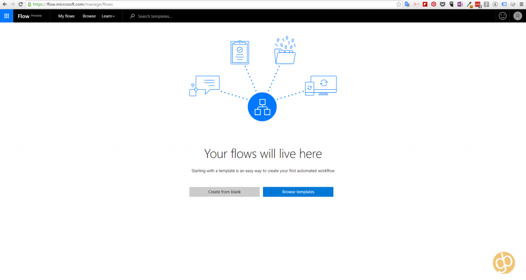 automatizzare l'invio delle foto - Accesso a Microsoft Flow