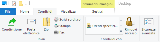 Esplora File - Condivisione - Windows 10