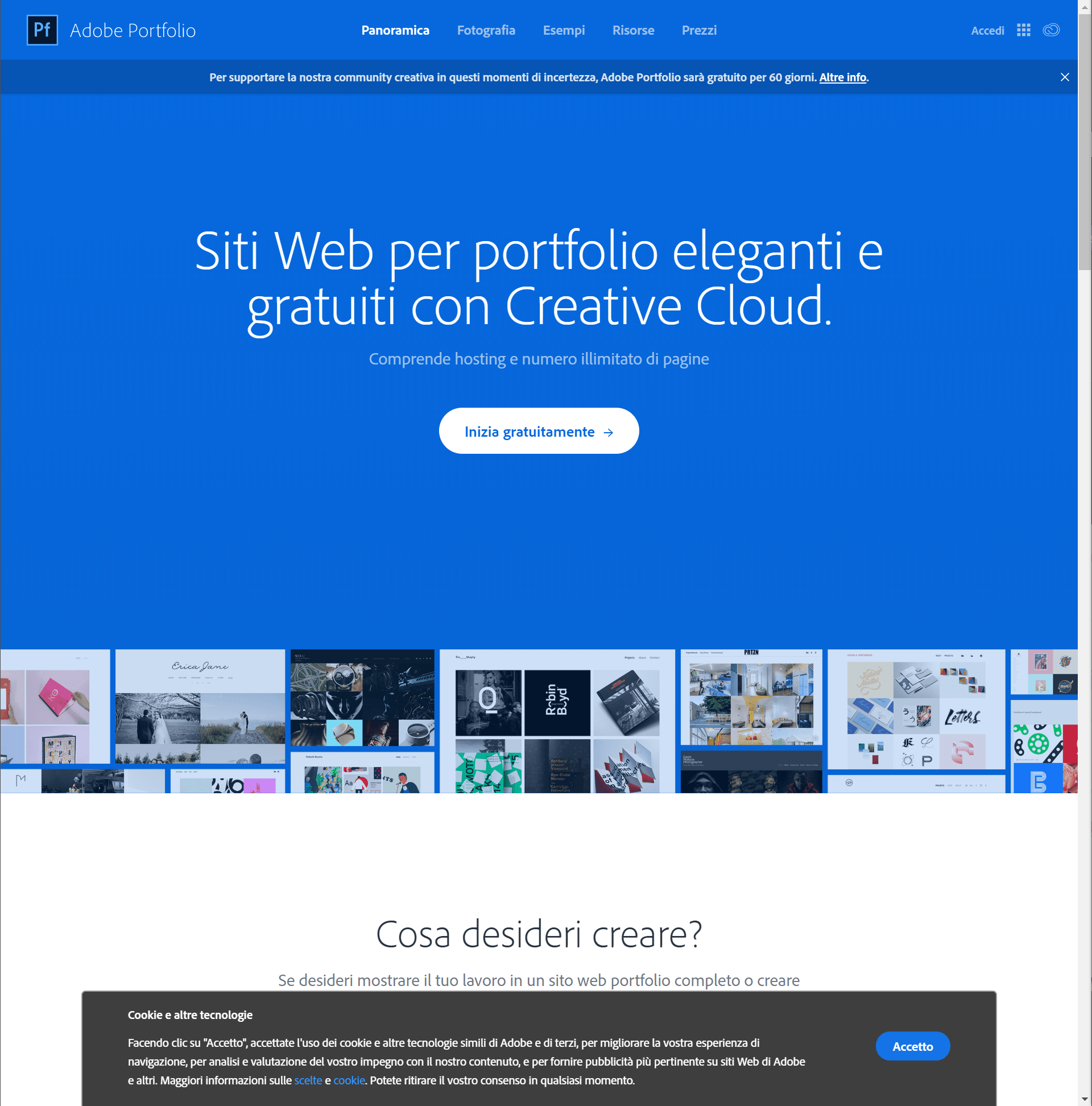 Adobe Portfolio - Inizia gratuitamente